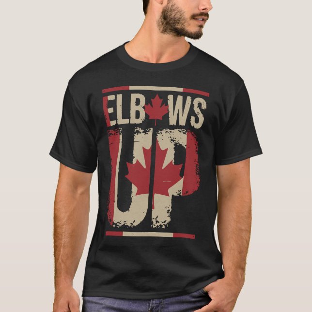 T-shirt Le Canada Véritable Nord Forte et libre Fière (Devant)