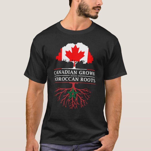 T-shirt Le Canadien développé avec le Marocain enracine   (Devant)