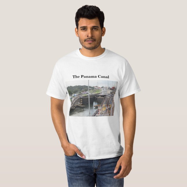 T-shirt Le canal de Panama, Photographie élevée de Def (Devant entier)