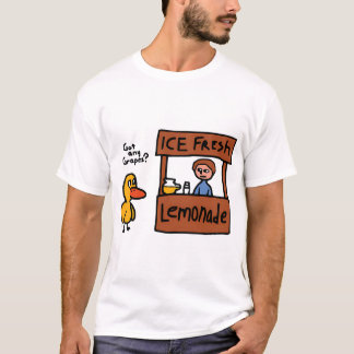 T-shirt Le Canard Chant A Des Raisins Drôle