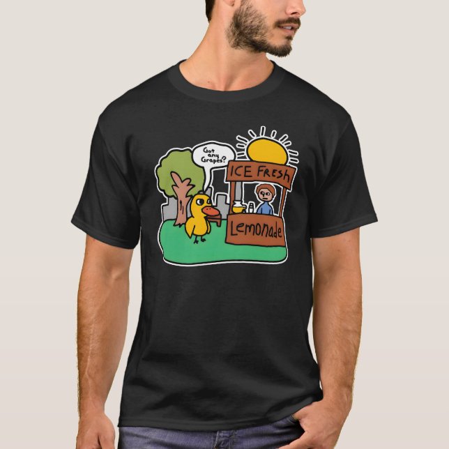 T-shirt Le Canard Chant A Obtenu N'Importe Quel Raisin Lem (Devant)