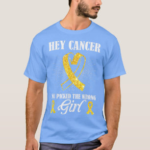 T-shirt Le cancer a attrapé la mauvaise fille Cancer de l'