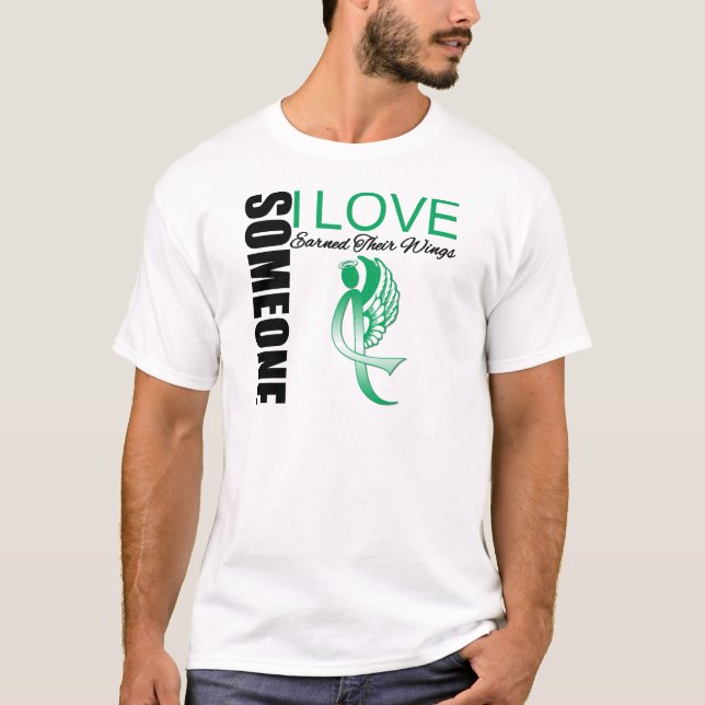 T-shirt Le Cancer de foie quelqu'un amour d'I a gagné (Devant)