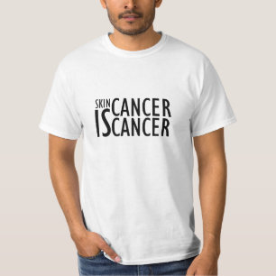 T-shirt Le cancer de la peau EST avant de Cancer (blanc) -