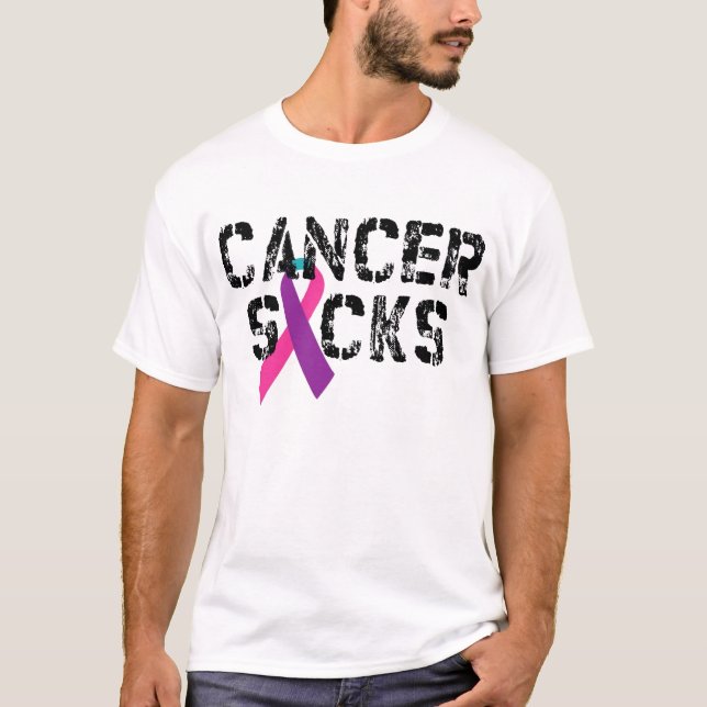 T-shirt Le cancer de la thyroïde suce (Devant)