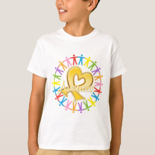 T-shirt Le cancer de l'enfant, unis dans la prise de consc