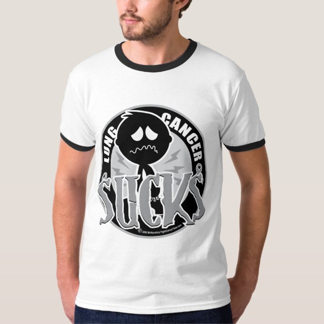 T-shirt Le cancer de poumon suce (Devant)