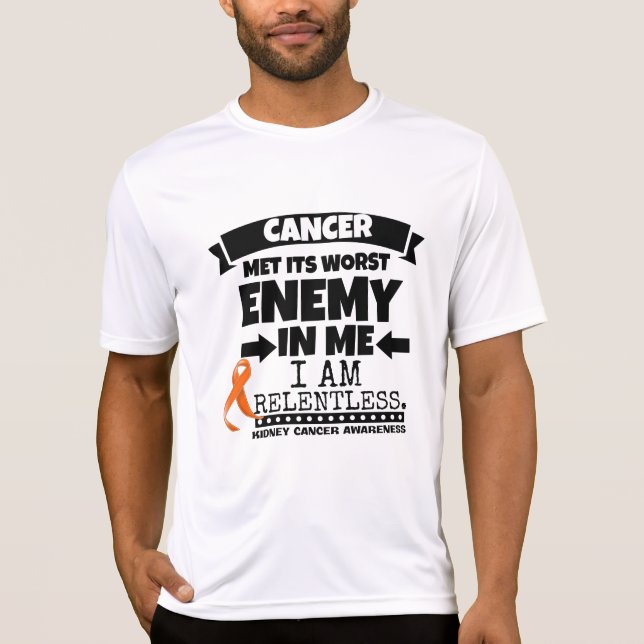 T-shirt Le Cancer de rein a rencontré son plus mauvais (Devant)