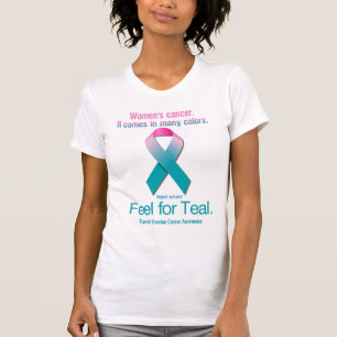 T-shirt Le cancer des femmes. Il vient dans beaucoup de