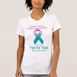 T-shirt Le cancer des femmes. Il vient dans beaucoup de