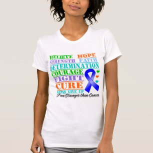 T-shirt Le cancer du colon croient la détermination de