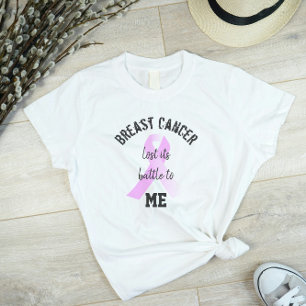 T-shirt Le cancer du sein a perdu sa bataille pour MOI S