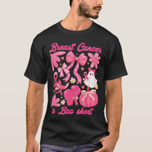 T-shirt Le Cancer Du Sein Est Botte Feuille Halloween Vibe