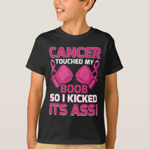 T-shirt Le Cancer Du Sein Touche Mon Sein Alors J'Ai Comme