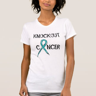 T-shirt Le Cancer Knockout de la femme - ovarien -