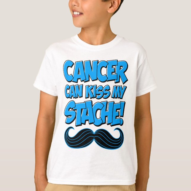 T-shirt Le Cancer peut embrasser mon Stache ! (Devant)