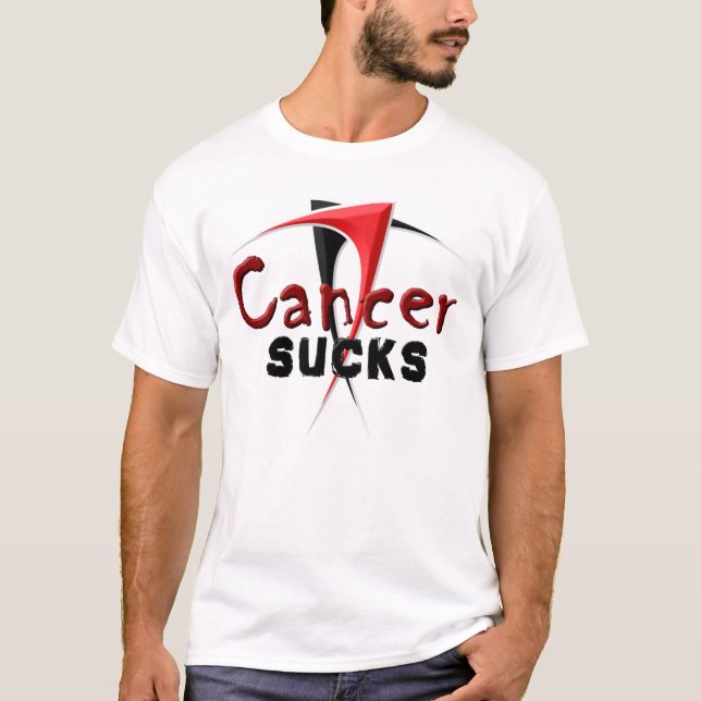 T-shirt Le Cancer suce à une pièce en t (Devant)