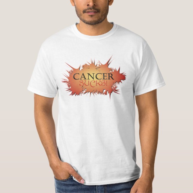 T-shirt Le Cancer suce la pièce en t graphique (Devant)