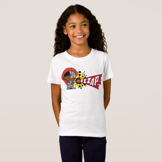 T-Shirt Le canon Cybernétique de Chibi Cyborg (Devant entier)