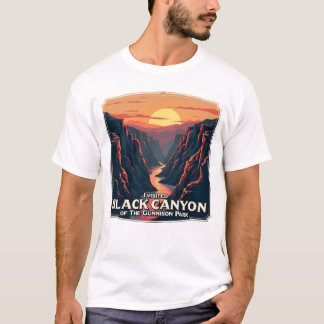 T-shirt Le canyon noir du parc national Gunnison