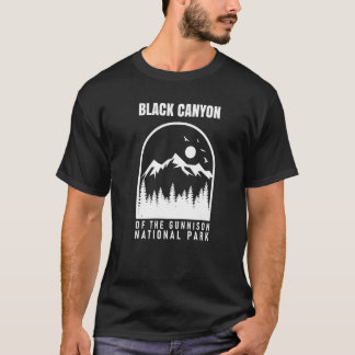 T-shirt Le Canyon Noir Du Parc National Gunnison Randonnée