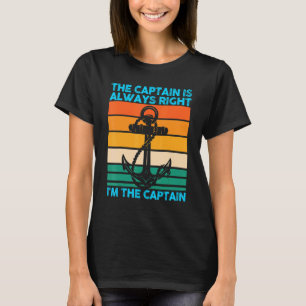T-shirt Le capitaine a toujours raison Je suis le capitain