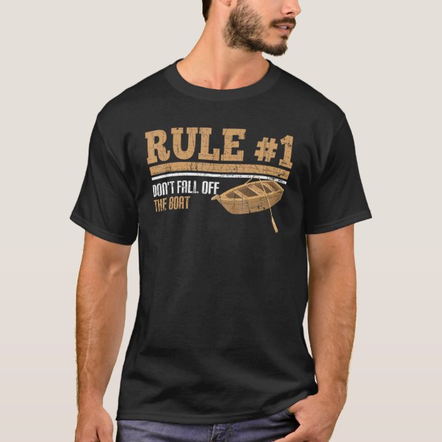 T-shirt Le capitaine de bateau ne tombe pas de la voile (Devant)