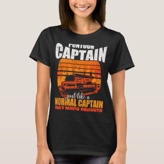 T-shirt Le capitaine de Ponton comme un capitaine normal n