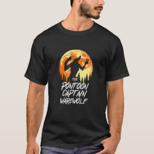 T-shirt Le Capitaine du Ponton Werewolf Halloween Pontoon