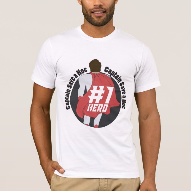 T-shirt Le Capitaine Sauve Une Chemise Héros N°1 (Devant)