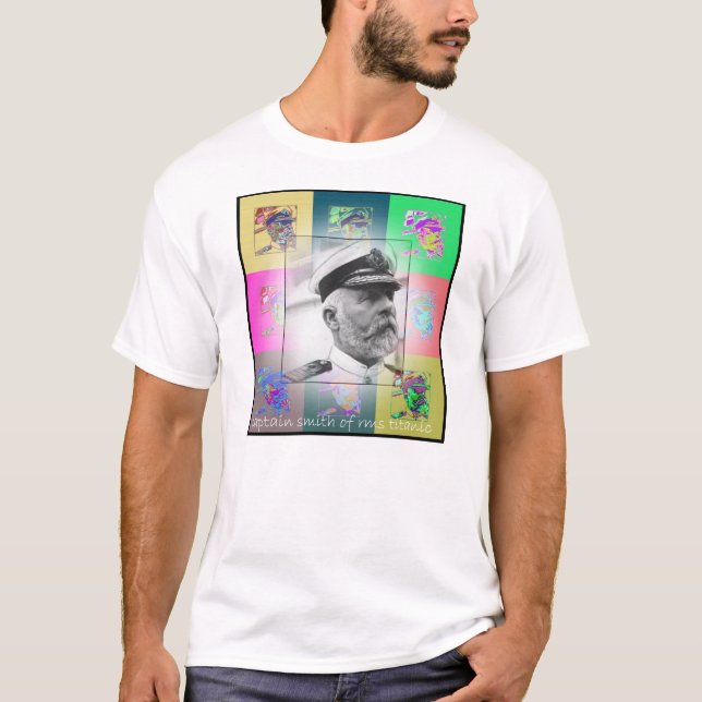 T-shirt Le capitaine Smith d'art de bruit de Titanic (Devant)