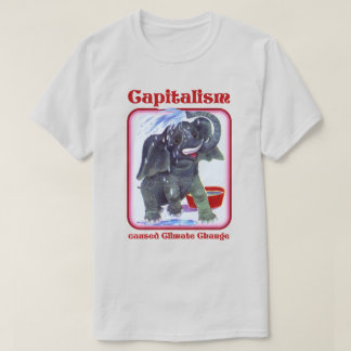 T-shirt Le capitalisme a causé le changement climatique