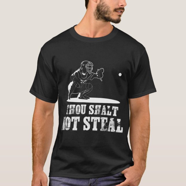 T-shirt Le Capteur De Baseball Tu N'As Pas Volé - Religieu (Devant)