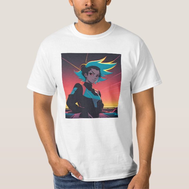 T-shirt Le Caractère Anime Vous Regarde Avec Jugement... (Devant)