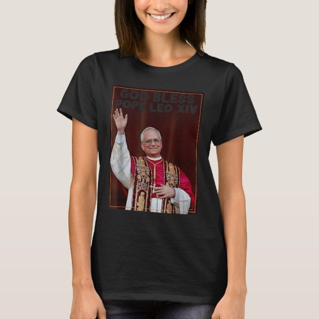 T-shirt Le cardinal Robert Prevost Chemise Pope Leo Xiv 5 (Devant)