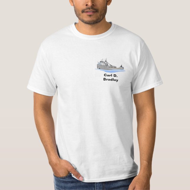 T-shirt Le cargo des Grands Lacs Carl D. Bradley (Devant)