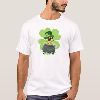 T-shirt Le carlin du jour de St Patrick - personnalisez