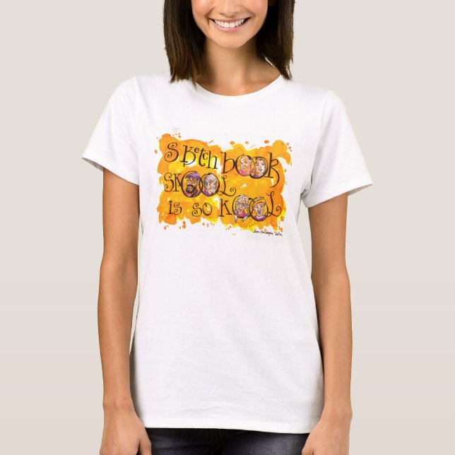 T-shirt Le carnet à dessins Skool est ainsi kool ! (Devant)