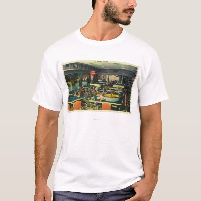 T-shirt Le casino de 21 clubs, dernière frontière d'hôtel (Devant)