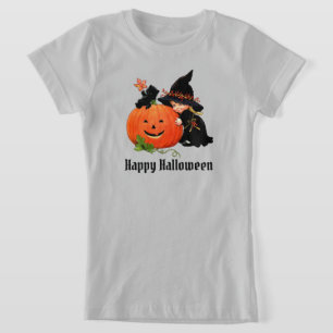 T-Shirt Le Casquette de sorcière de chat noir personnalise