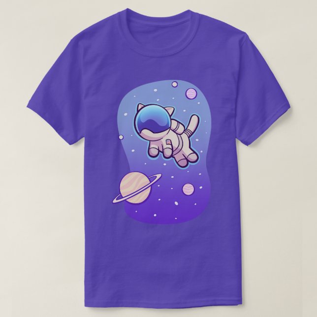T-shirt Le Catstronaut L'Astronaut De Chat De L'Espace (Design devant)