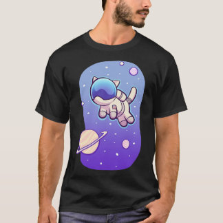 T-shirt Le Catstronaut L'Astronaut De Chat De L'Espace