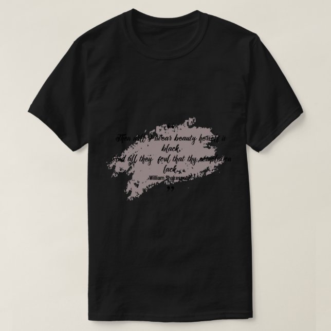 T-shirt Le célèbre poème de william shakespeare (Design devant)