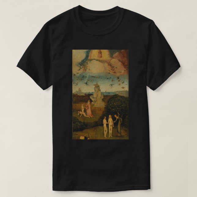 T-shirt Le Célèbre Tableau Haywain Triptych De Bosch (Design devant)