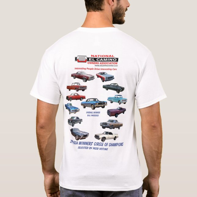 T-shirt Le cercle 2019 du gagnant des champions (Dos)