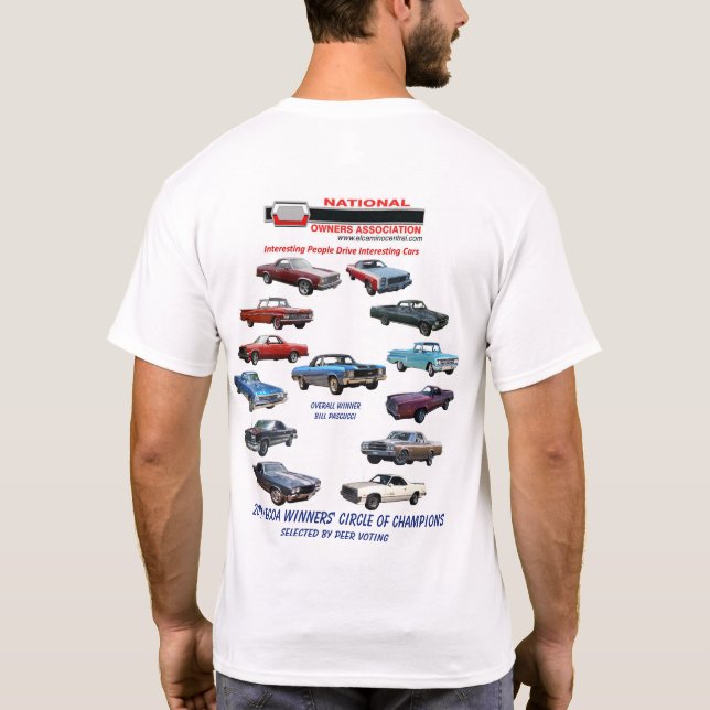 T-shirt Le cercle 2019 du gagnant des champions (Dos)