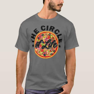 T-shirt Le Cercle De La Vie Pizza Lover Manger Pizza Itali