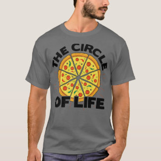 T-shirt Le Cercle De La Vie Pizza Lover Manger Pizza Itali