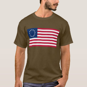 T-shirt Le Cercle d'étoiles, Drapeau américain par Betsy R