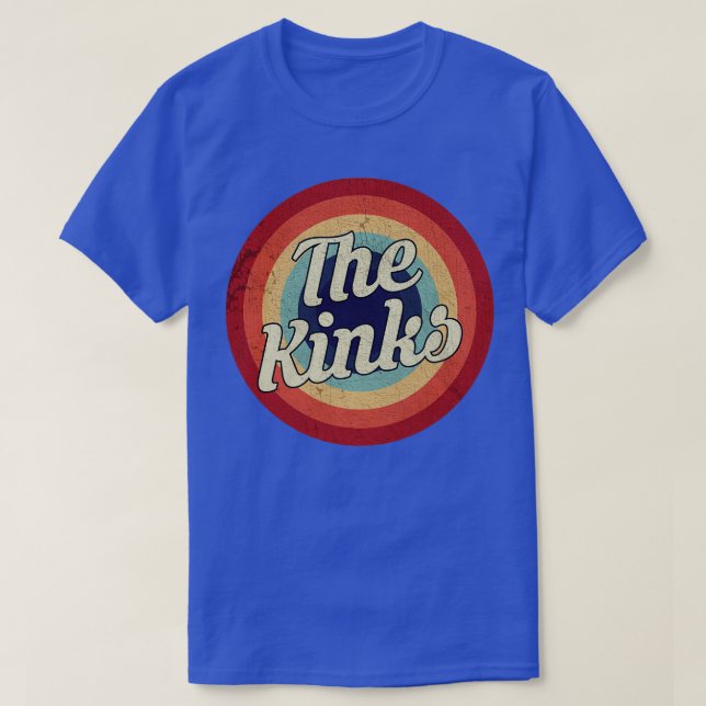 T-shirt Le cercle rétro de Kinks Vintage (Design devant)